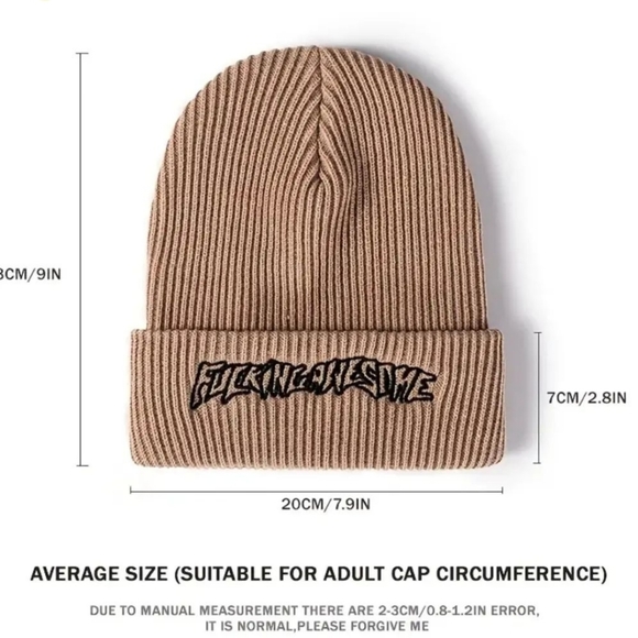 ❌️SOLD❌️ ribbed Beanie - New - Picture 2 of 2